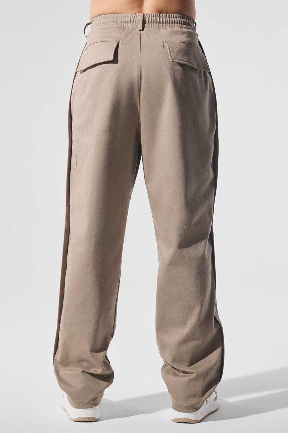 Alo Yoga Edition Sueded Straight Leg Miesten Housut Gravel | Suomi  2035-OHTPF