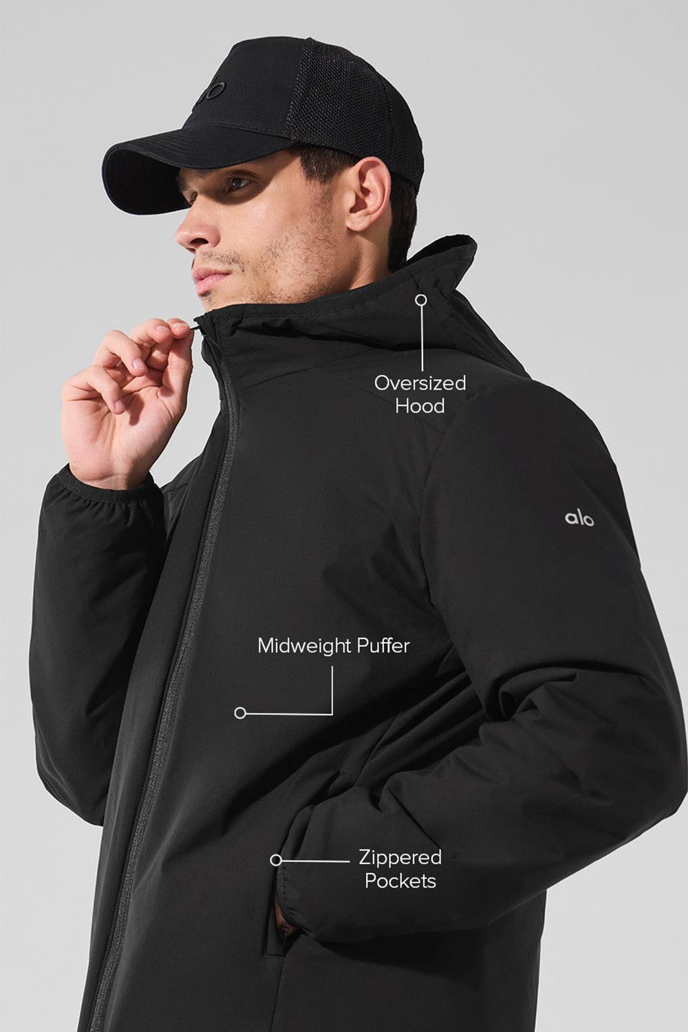 Alo Yoga Elemental Full-Zip Miesten Takit Mustat | Suomi  8317-XMKLF