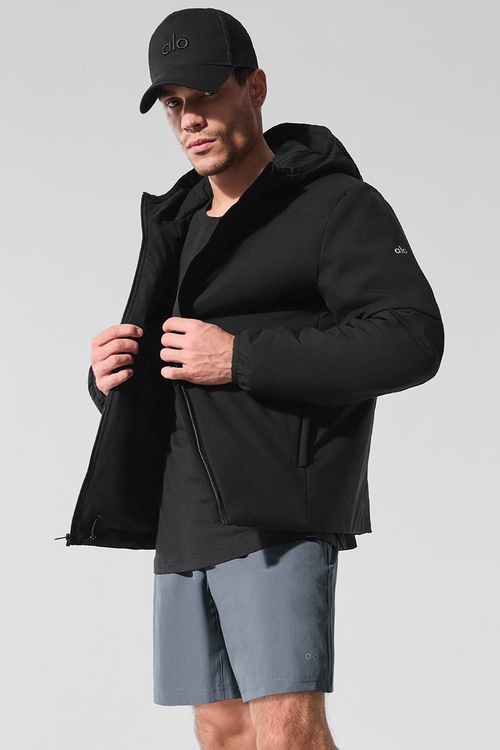 Alo Yoga Elemental Full-Zip Miesten Takit Mustat | Suomi  8317-XMKLF