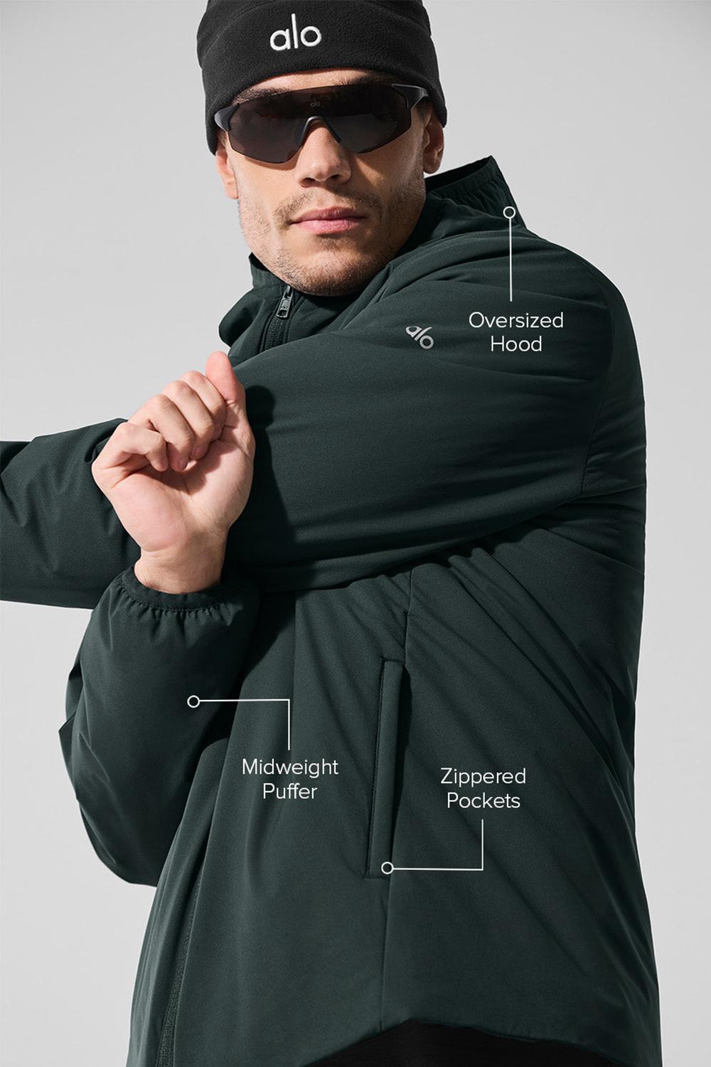 Alo Yoga Elemental Full-Zip Miesten Takit Vihreä | Suomi  0623-XKQBU
