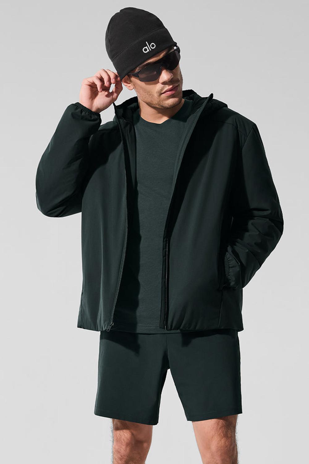 Alo Yoga Elemental Full-Zip Miesten Takit Vihreä | Suomi  0623-XKQBU