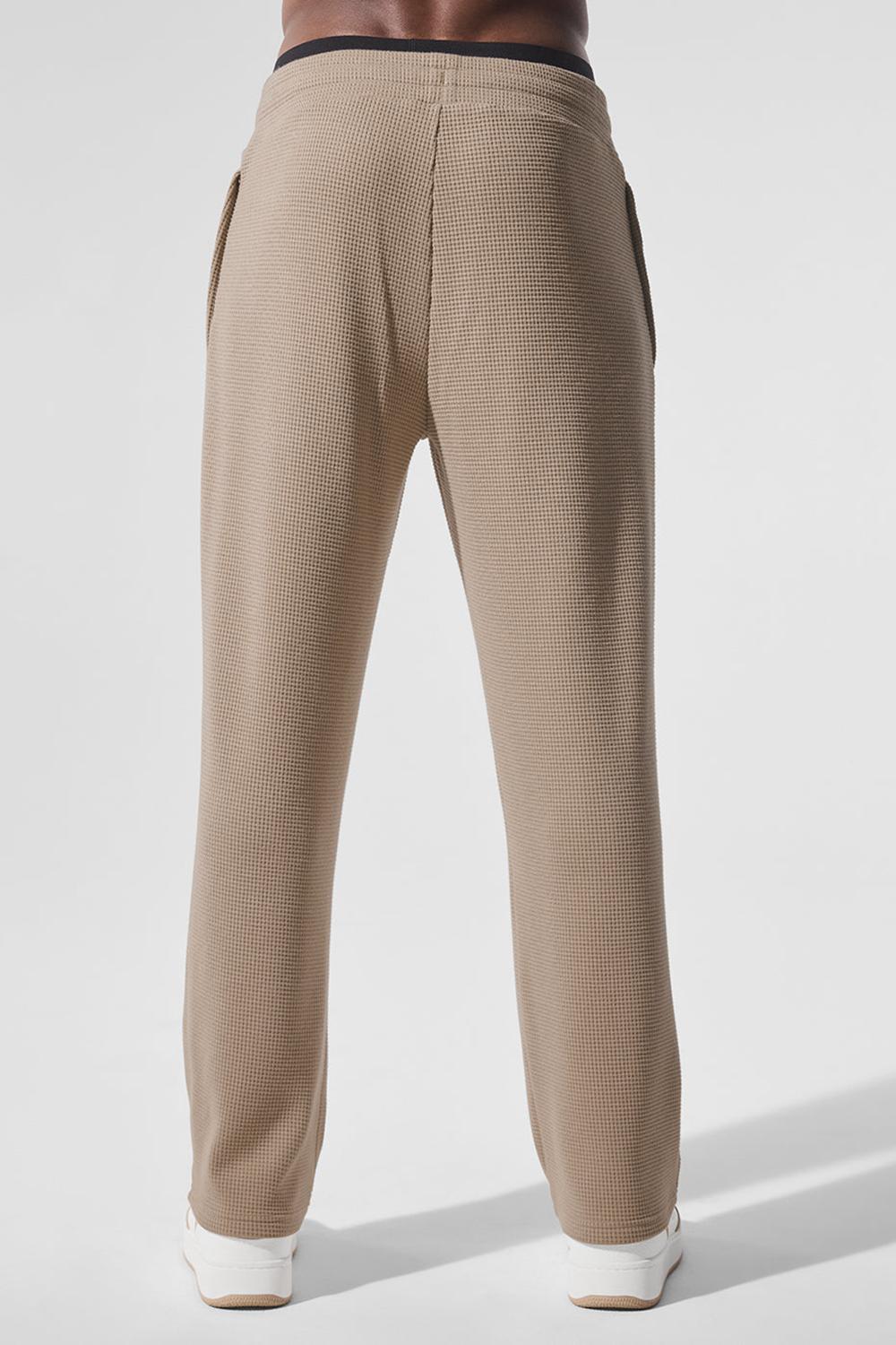 Alo Yoga Elevate Waffle Straight Leg Miesten Housut Gravel | Suomi  0861-LDABW