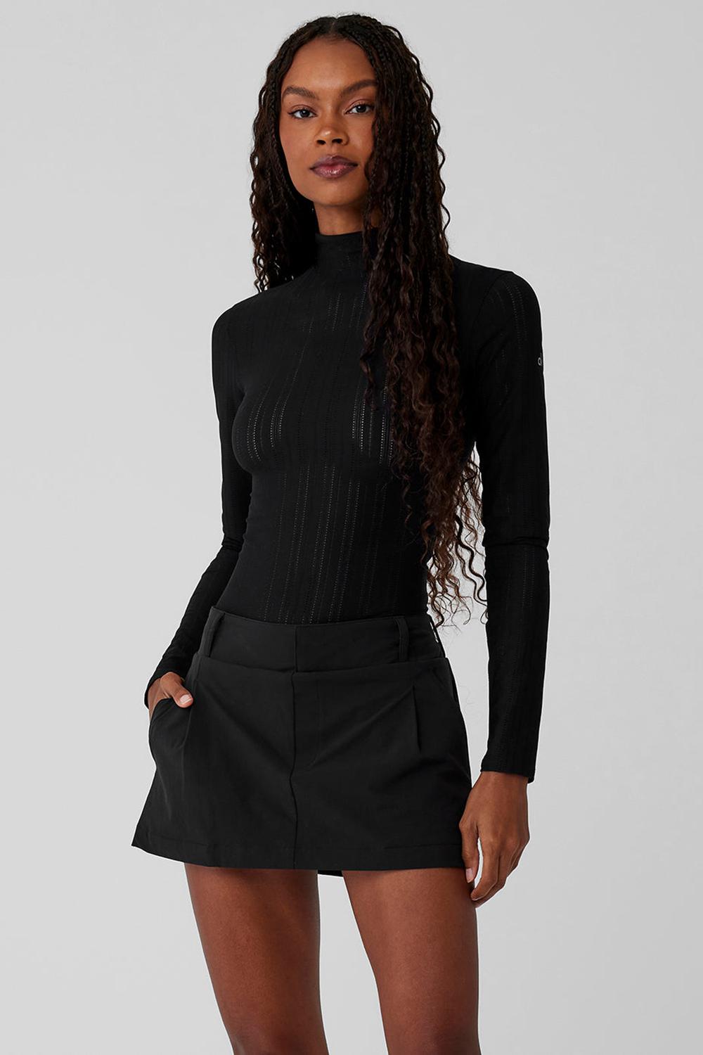 Alo Yoga Euphoria Long Sleeve Naisten Body Mustat | Suomi  7095-XONGJ