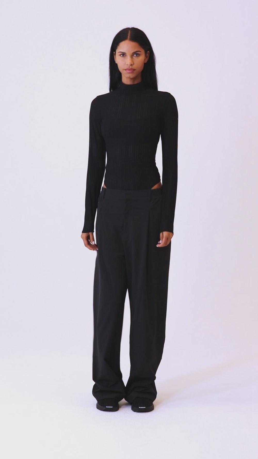 Alo Yoga Euphoria Long Sleeve Naisten Body Mustat | Suomi  7095-XONGJ