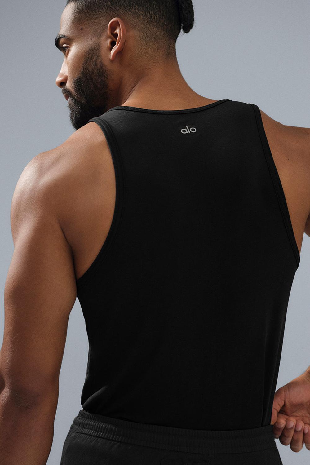 Alo Yoga Everyday Modal Rib Miesten Juoksupaidat Mustat | Suomi  6895-OLTHU