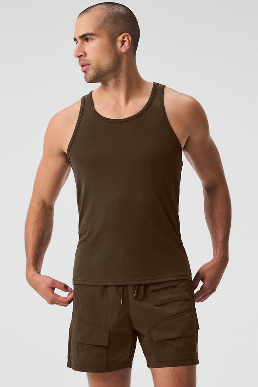 Alo Yoga Everyday Modal Rib Miesten Juoksupaidat Espresso | Suomi  2718-PKVFC