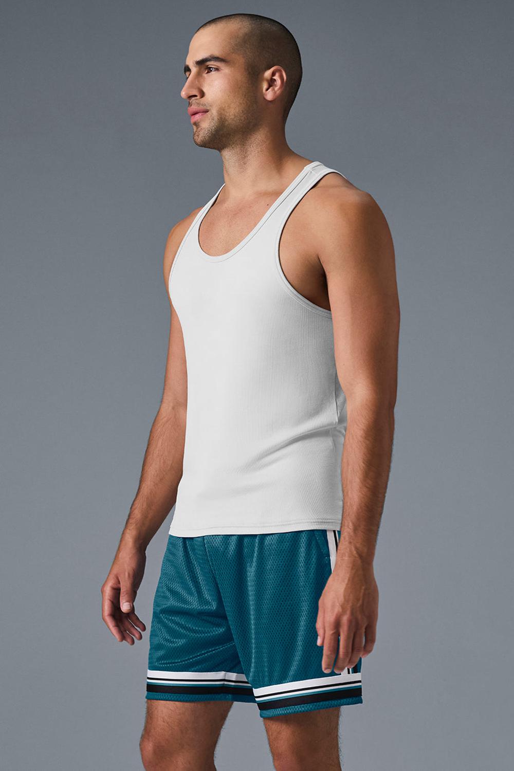 Alo Yoga Everyday Modal Rib Miesten Juoksupaidat Valkoinen | Suomi  3864-NLOWD