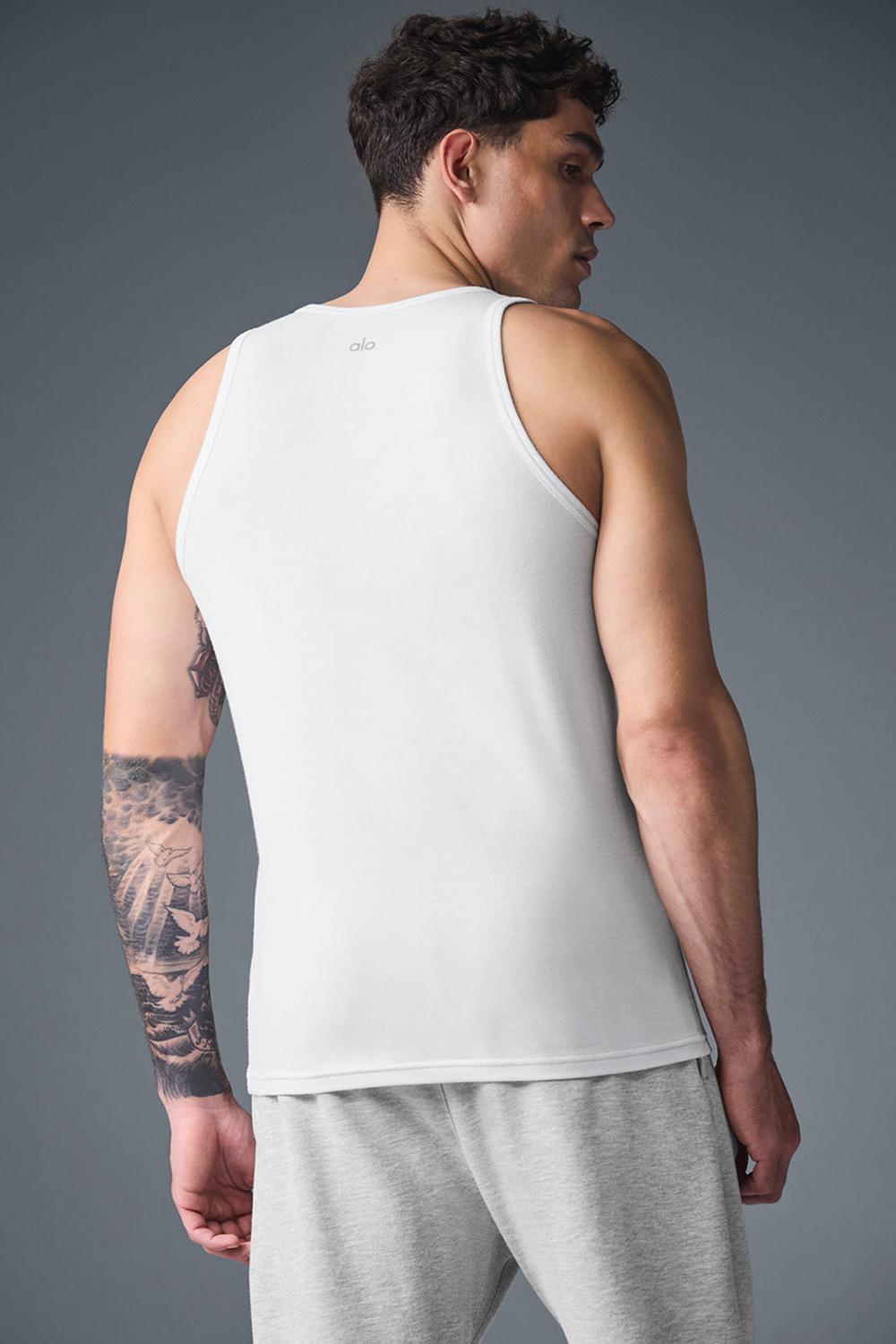 Alo Yoga Everyday Modal Rib Miesten Juoksupaidat Valkoinen | Suomi  3864-NLOWD