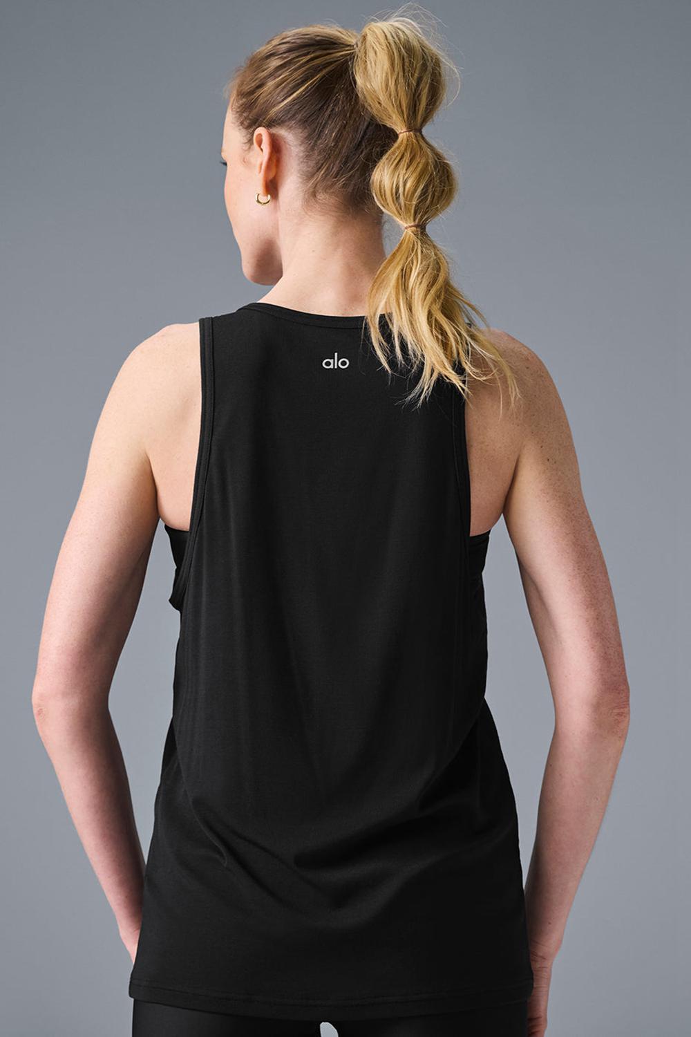 Alo Yoga Everyday Modal Rib Naisten Juoksupaidat Mustat | Suomi  8054-AXPBE
