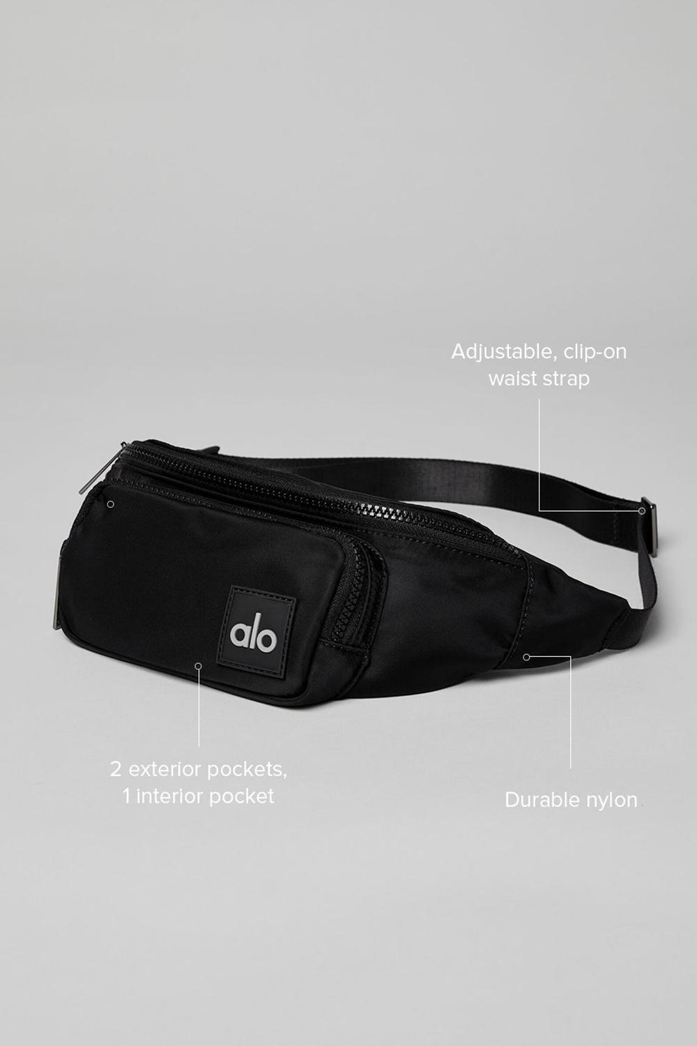 Alo Yoga Explorer Fanny Pack Naisten Bum Bags Mustat | Suomi  4507-SUCBI