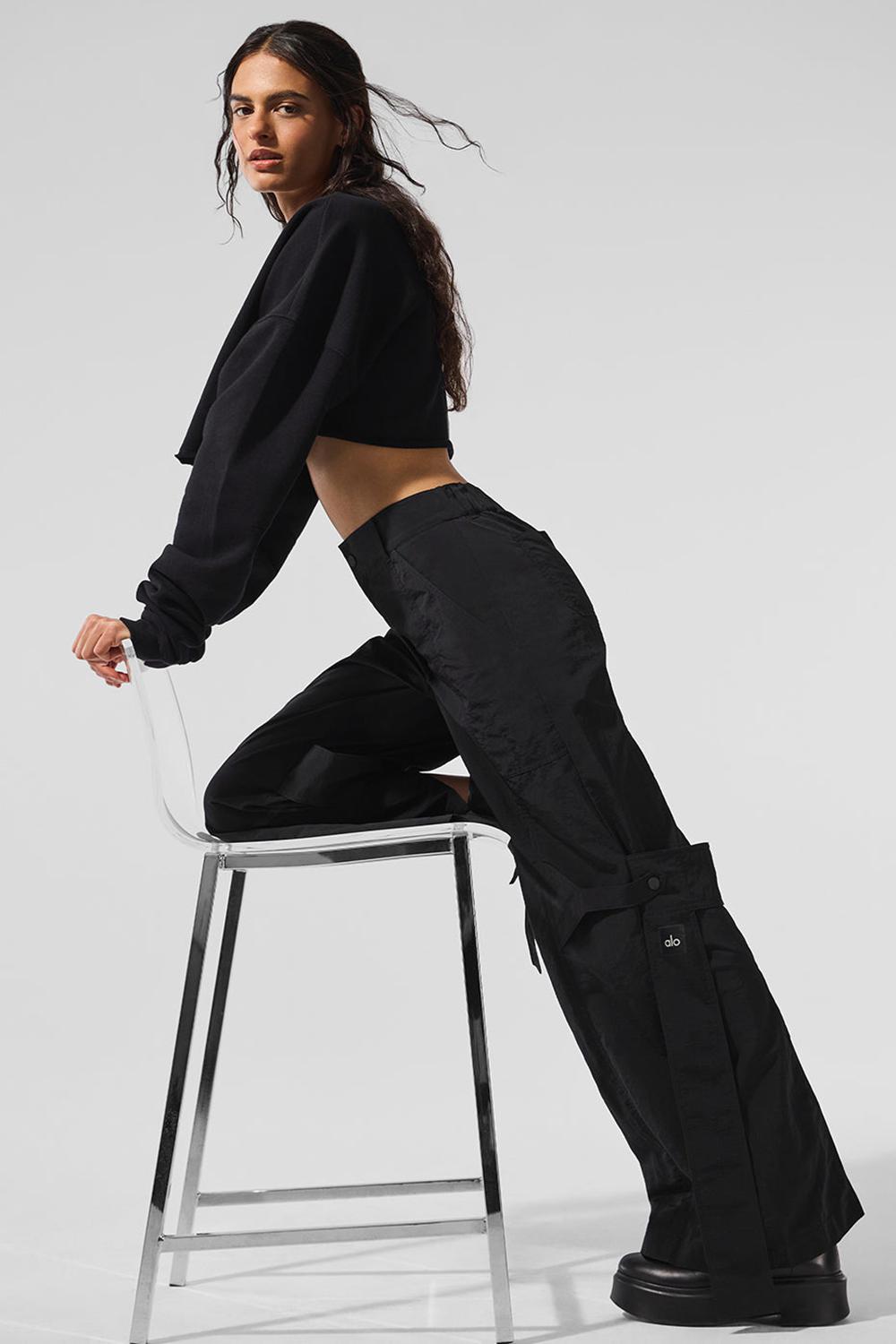 Alo Yoga Extreme Cropped Naisten Villapusero Mustat | Suomi  5093-IGMLE