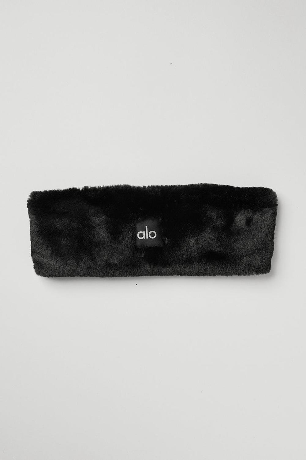 Alo Yoga Faux Fur Ear Warmers Naisten Panta Mustat | Suomi  6409-YFGNZ