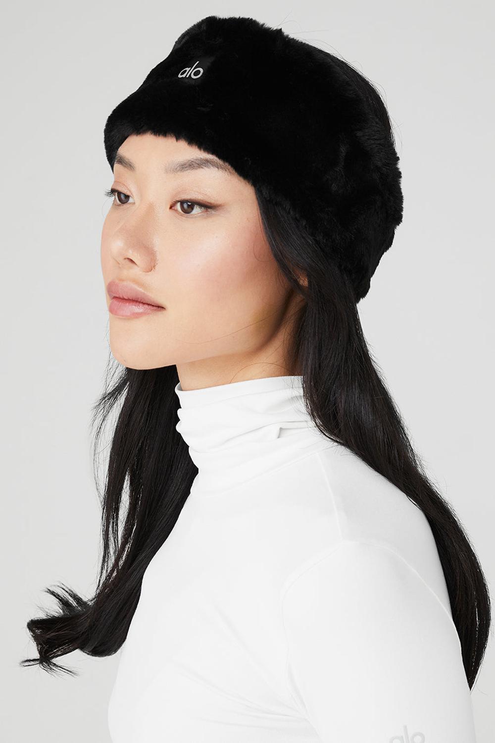 Alo Yoga Faux Fur Ear Warmers Naisten Panta Mustat | Suomi  6409-YFGNZ