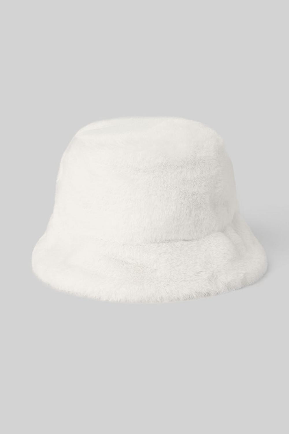 Alo Yoga Faux Fur Naisten Bucket Hattu Ivory | Suomi  1542-COVDW