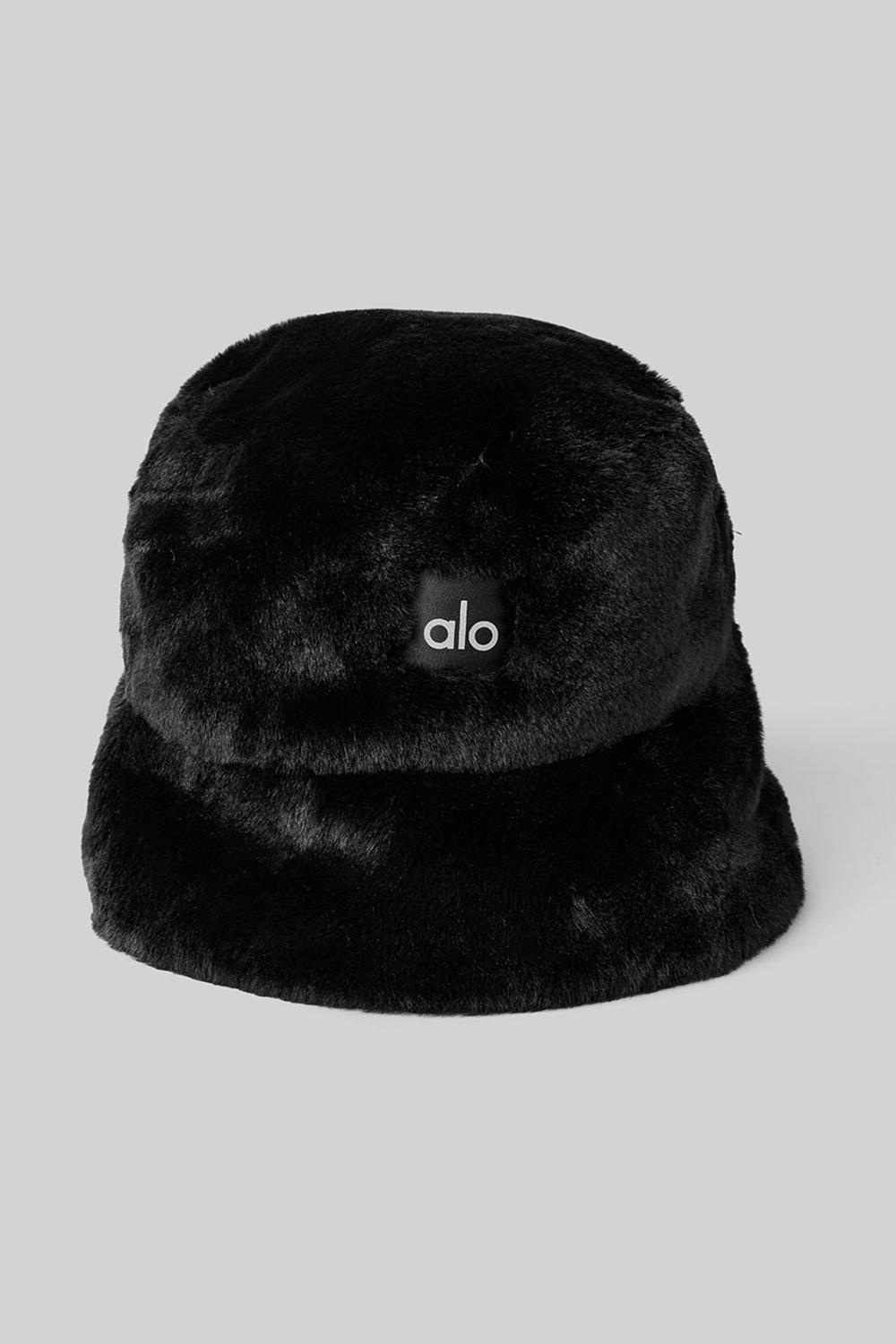 Alo Yoga Faux Fur Naisten Bucket Hattu Mustat | Suomi  2356-LQYSP