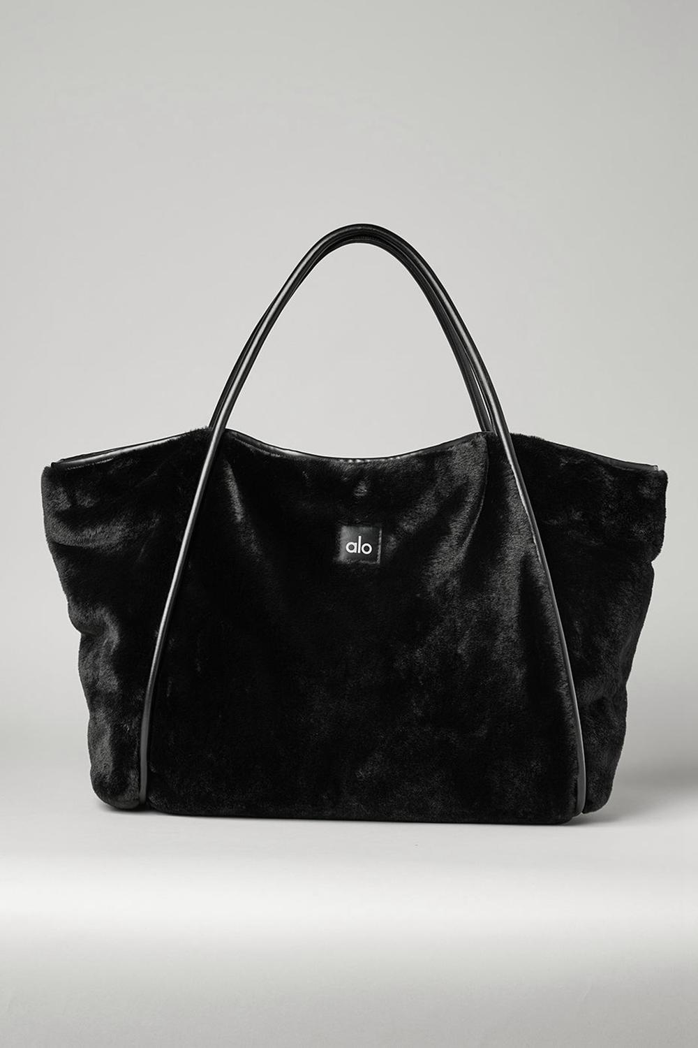 Alo Yoga Faux Fur Naisten Kangaskassit Mustat | Suomi  6297-WDQGU