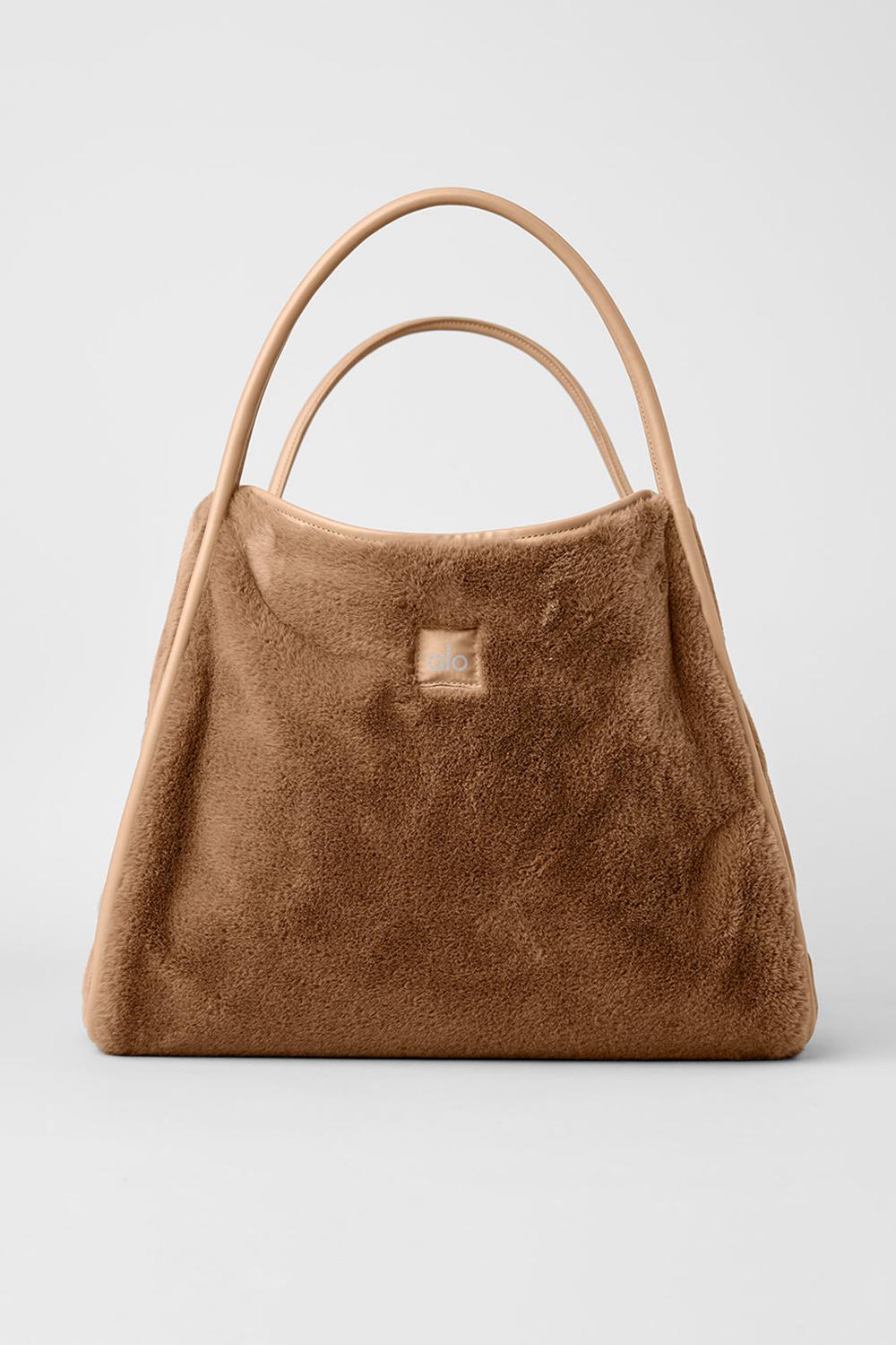 Alo Yoga Faux Fur Naisten Kangaskassit Toasted Almond | Suomi  4910-MNKZY