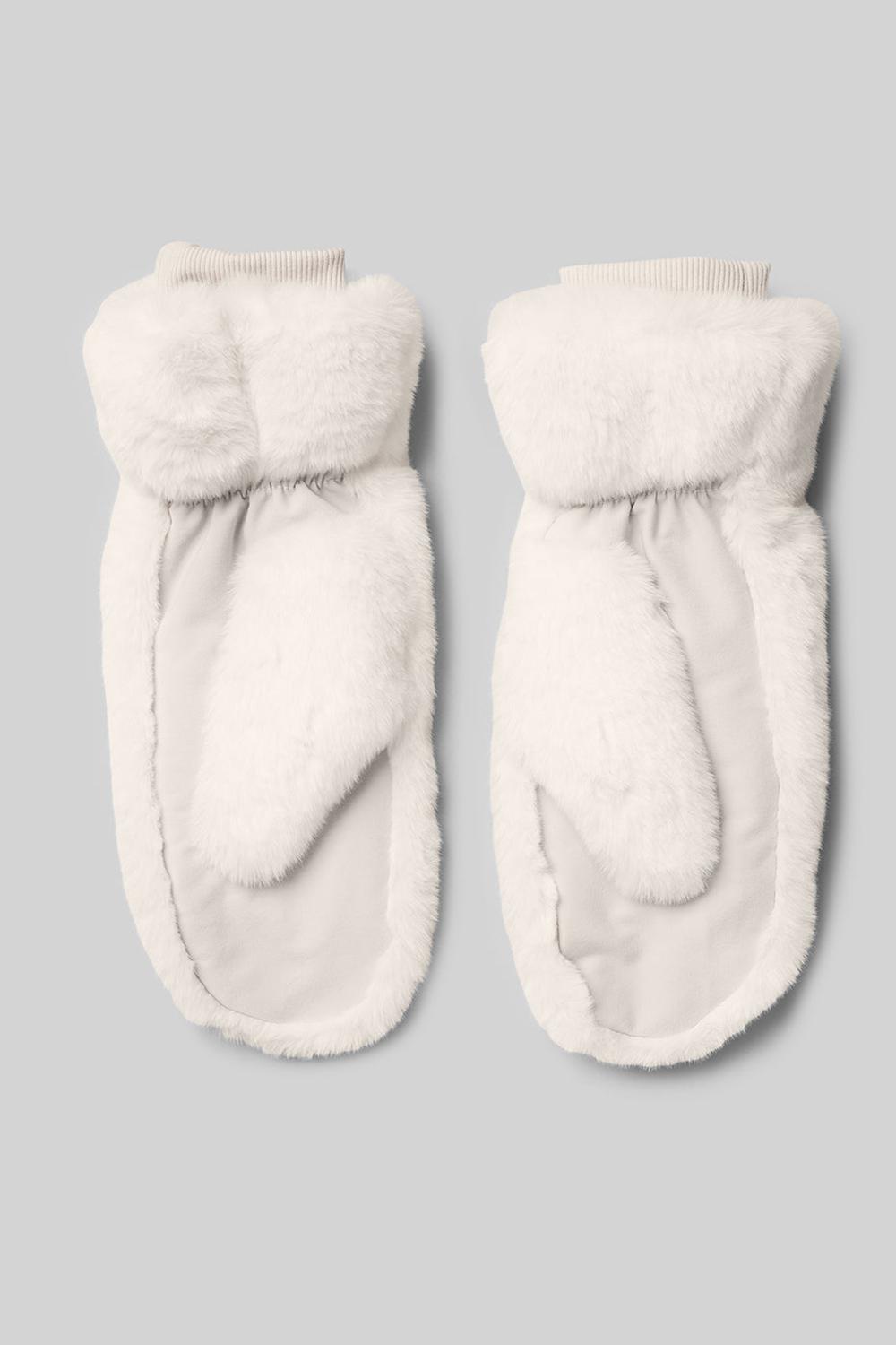 Alo Yoga Faux Fur Naisten Lapaset Ivory | Suomi  4087-JKDFB