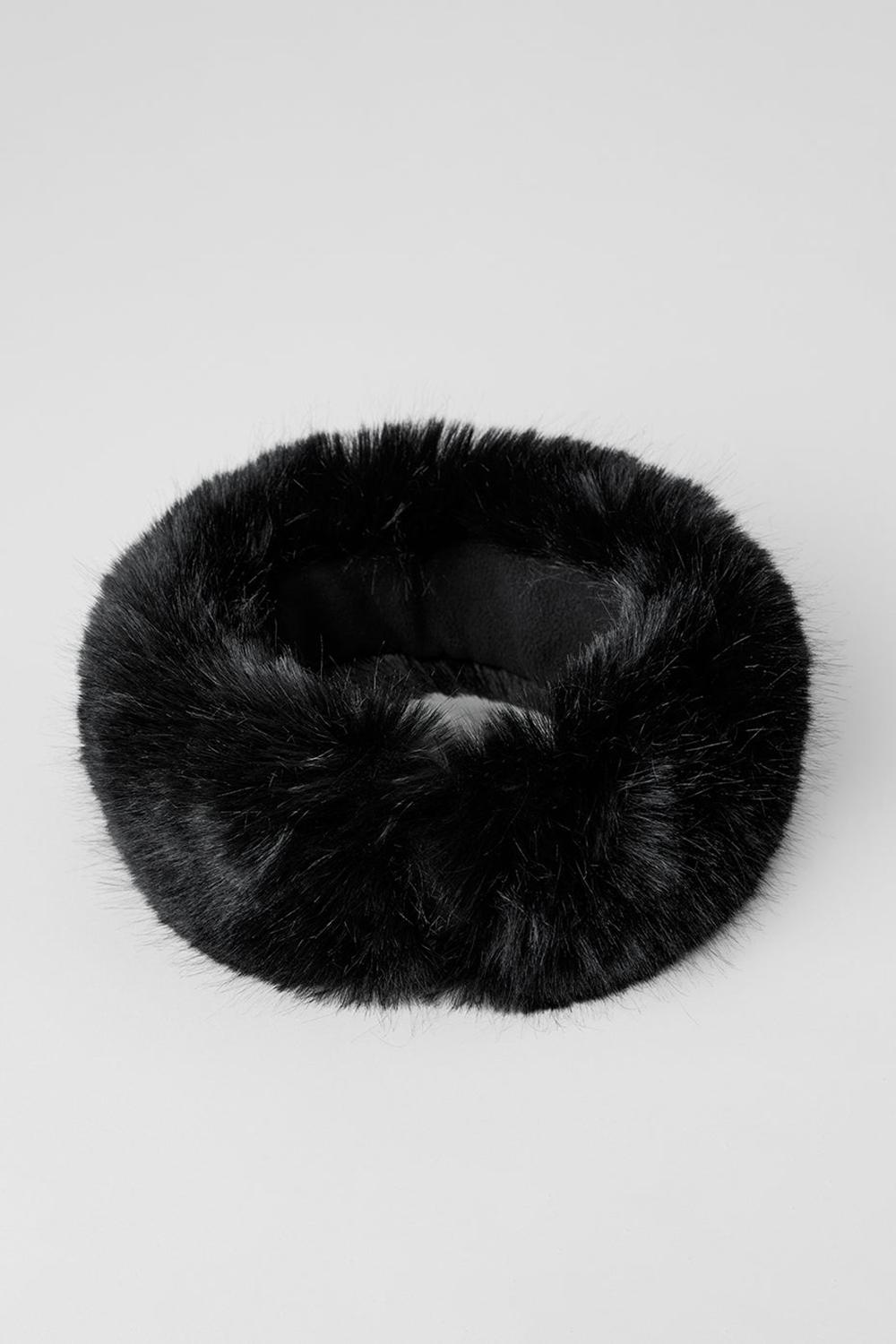 Alo Yoga Faux Fur Wintersun Naisten Panta Mustat | Suomi  2951-XDITM