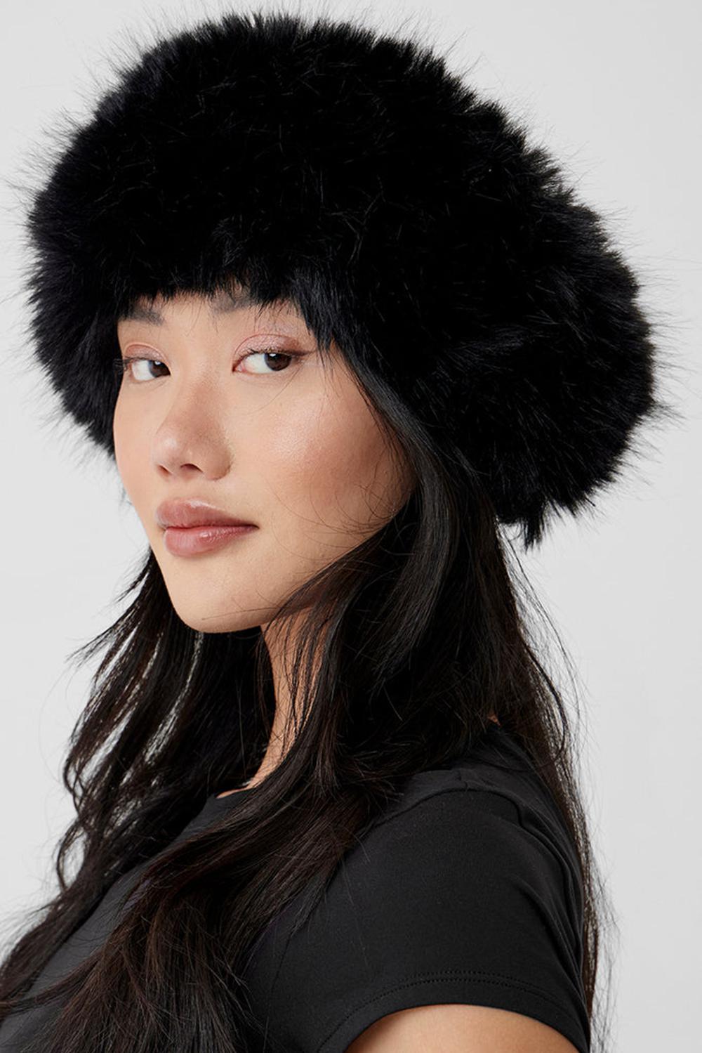 Alo Yoga Faux Fur Wintersun Naisten Panta Mustat | Suomi  2951-XDITM