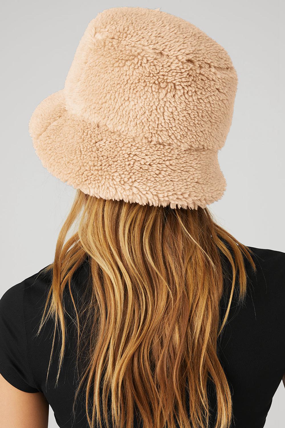 Alo Yoga Foxy Sherpa Miesten Bucket Hattu Camel | Suomi  5738-PTIXN