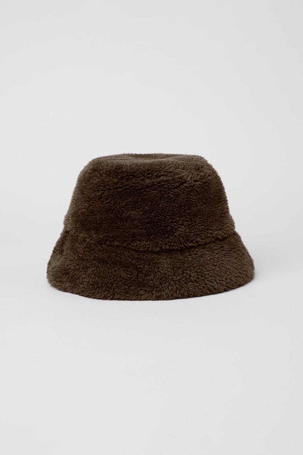 Alo Yoga Foxy Sherpa Naisten Bucket Hattu Espresso | Suomi  9328-RHJBQ