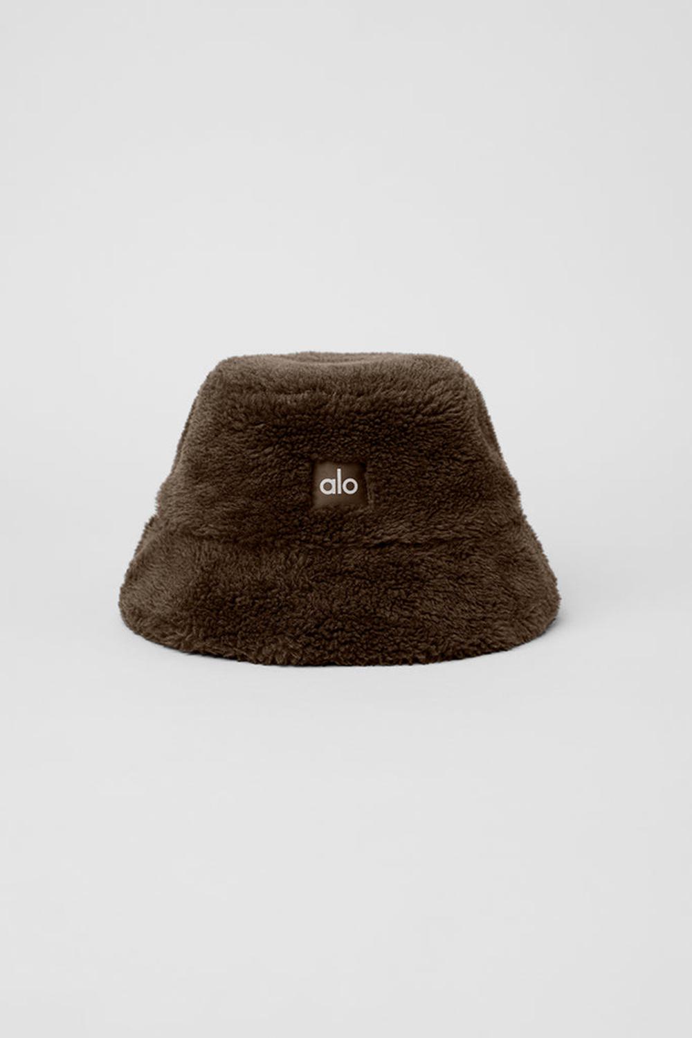 Alo Yoga Foxy Sherpa Naisten Bucket Hattu Espresso | Suomi  9328-RHJBQ