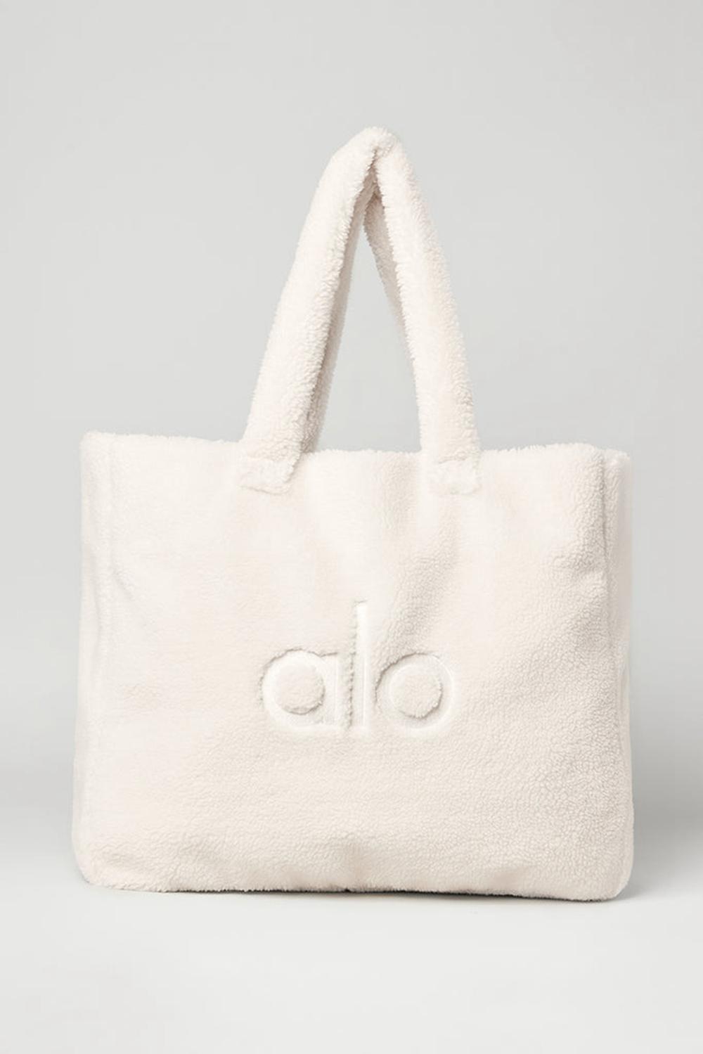 Alo Yoga Foxy Sherpa Naisten Kangaskassit Ivory | Suomi  7619-ZOWXM