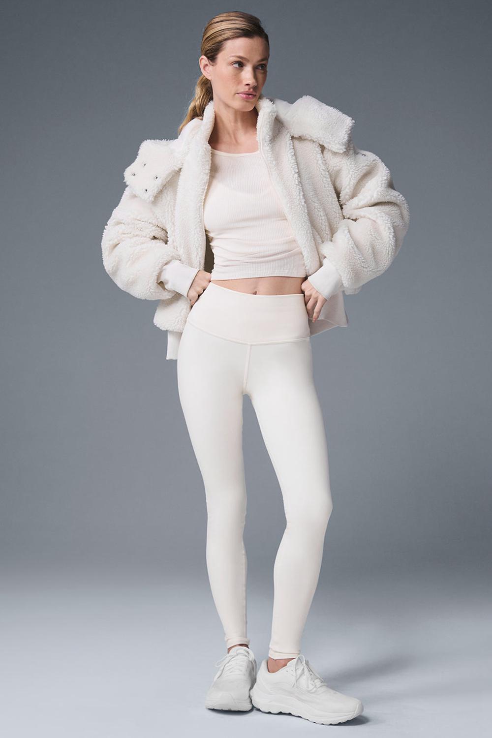 Alo Yoga Foxy Sherpa Naisten Takit Ivory | Suomi  6154-NPRIO