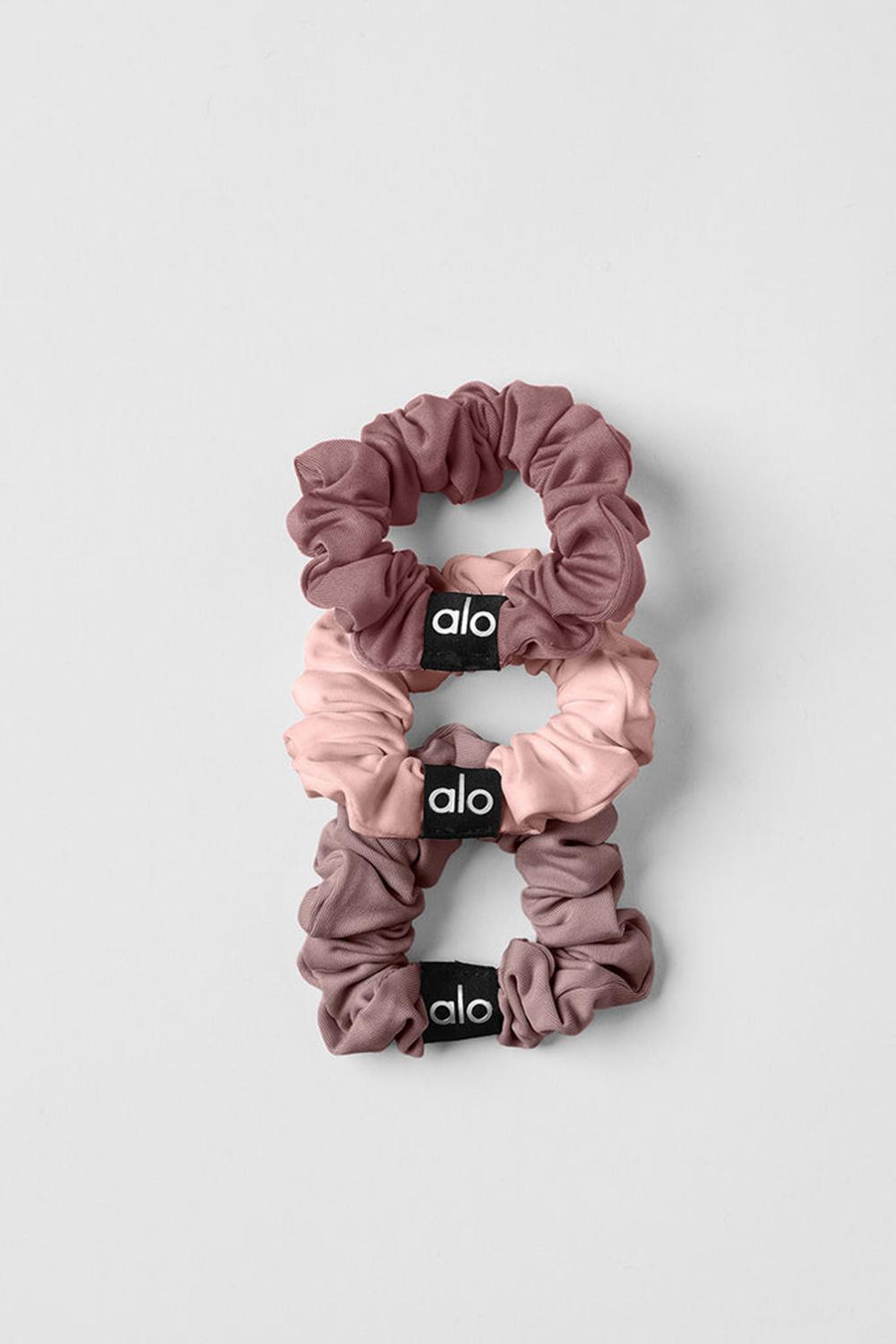 Alo Yoga Fresh Mini 3-Pack Naisten Scrunchie Pinkki | Suomi  3951-DBYEA
