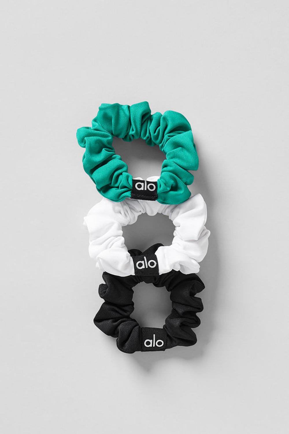 Alo Yoga Fresh Mini 3-Pack Naisten Scrunchie Vihreä Valkoinen Mustat | Suomi  2597-YEMXL