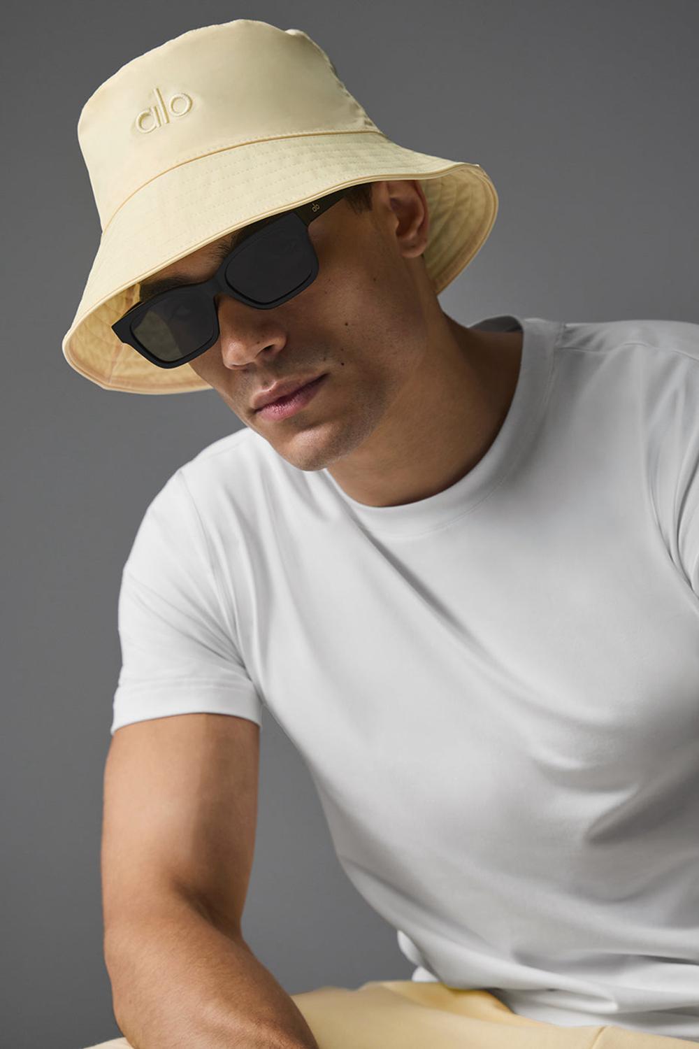 Alo Yoga Fundamental Miesten Bucket Hattu Sitruuna | Suomi  8763-QCNJW
