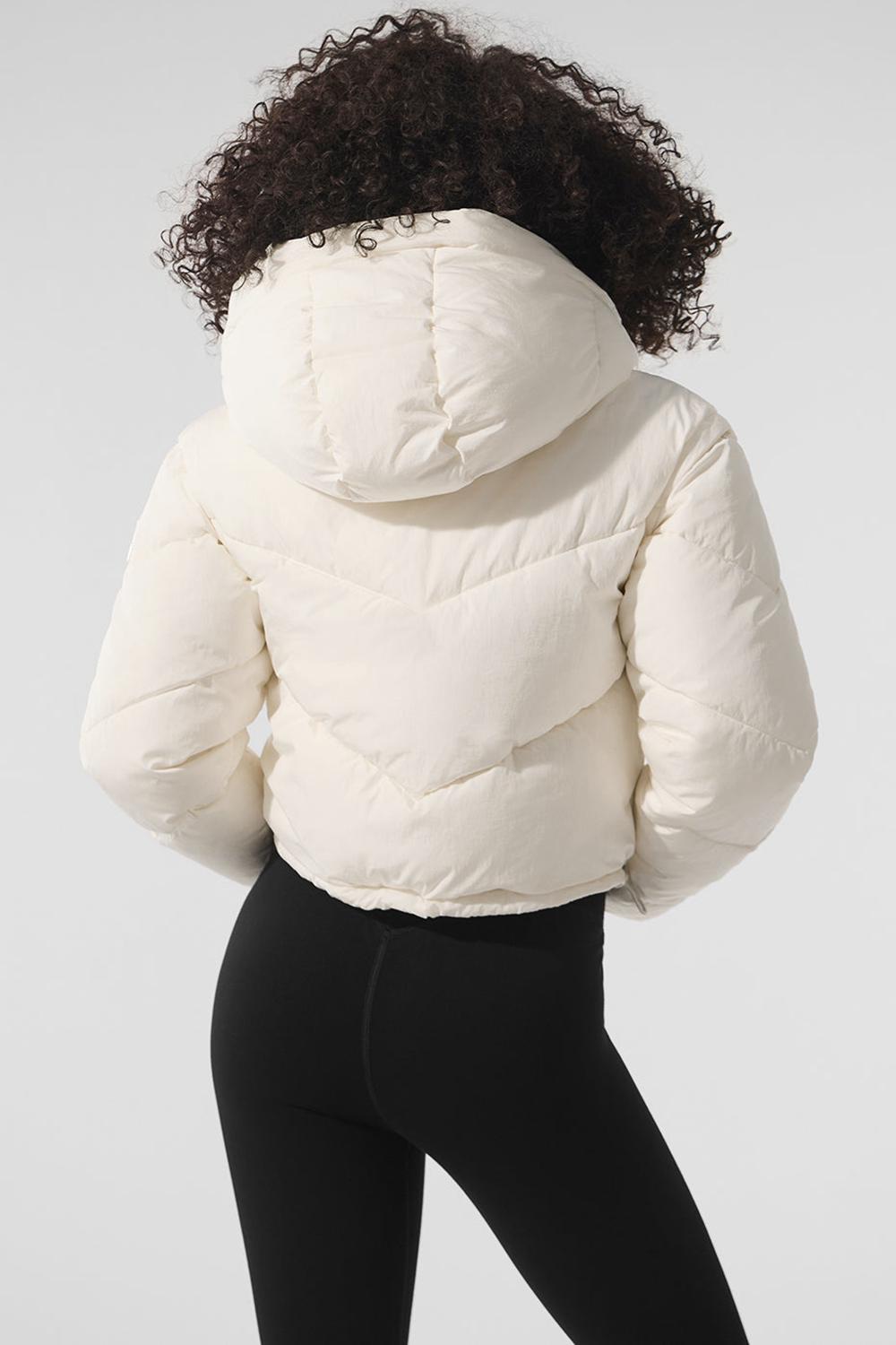 Alo Yoga Glacier Naisten Puffer Takki Ivory | Suomi  8039-CGUHA