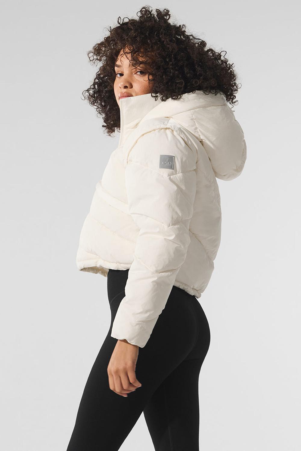 Alo Yoga Glacier Naisten Puffer Takki Ivory | Suomi  8039-CGUHA