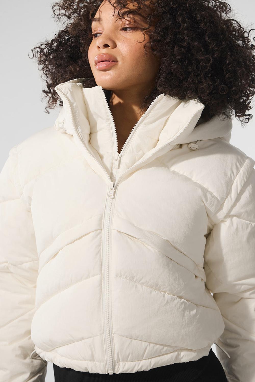 Alo Yoga Glacier Naisten Puffer Takki Ivory | Suomi  8039-CGUHA