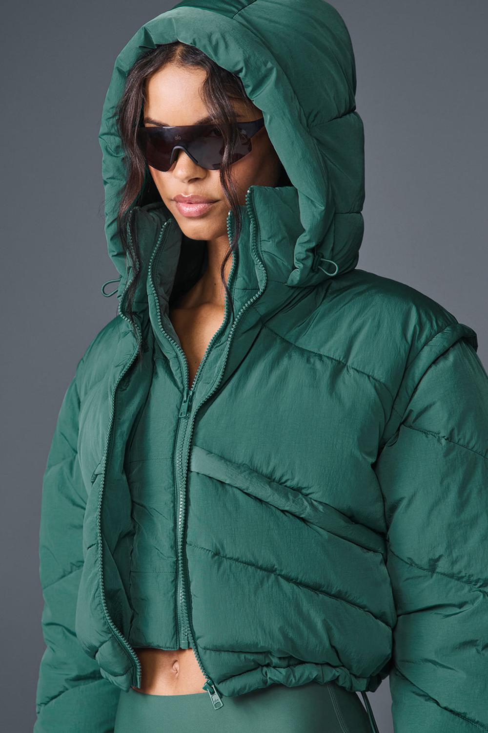 Alo Yoga Glacier Naisten Puffer Takki Winter Ivy | Suomi  0514-AXFHK