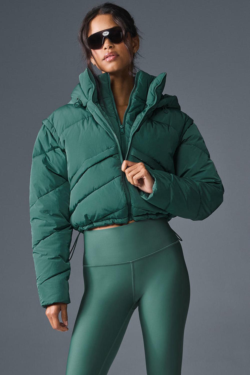 Alo Yoga Glacier Naisten Puffer Takki Winter Ivy | Suomi  0514-AXFHK