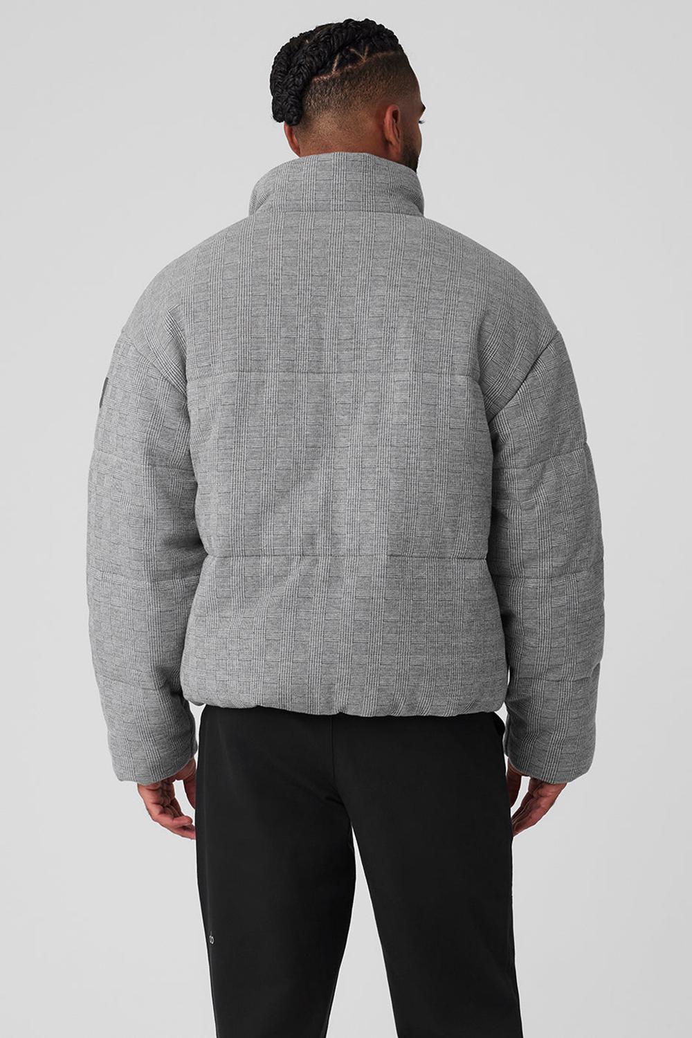 Alo Yoga Glenplaid Colosseum Stage Miesten Puffer Takki Vaalean | Suomi  0815-KJWSR