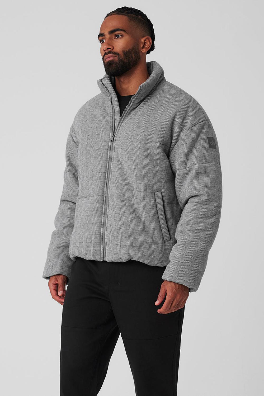 Alo Yoga Glenplaid Colosseum Stage Miesten Puffer Takki Vaalean | Suomi  0815-KJWSR
