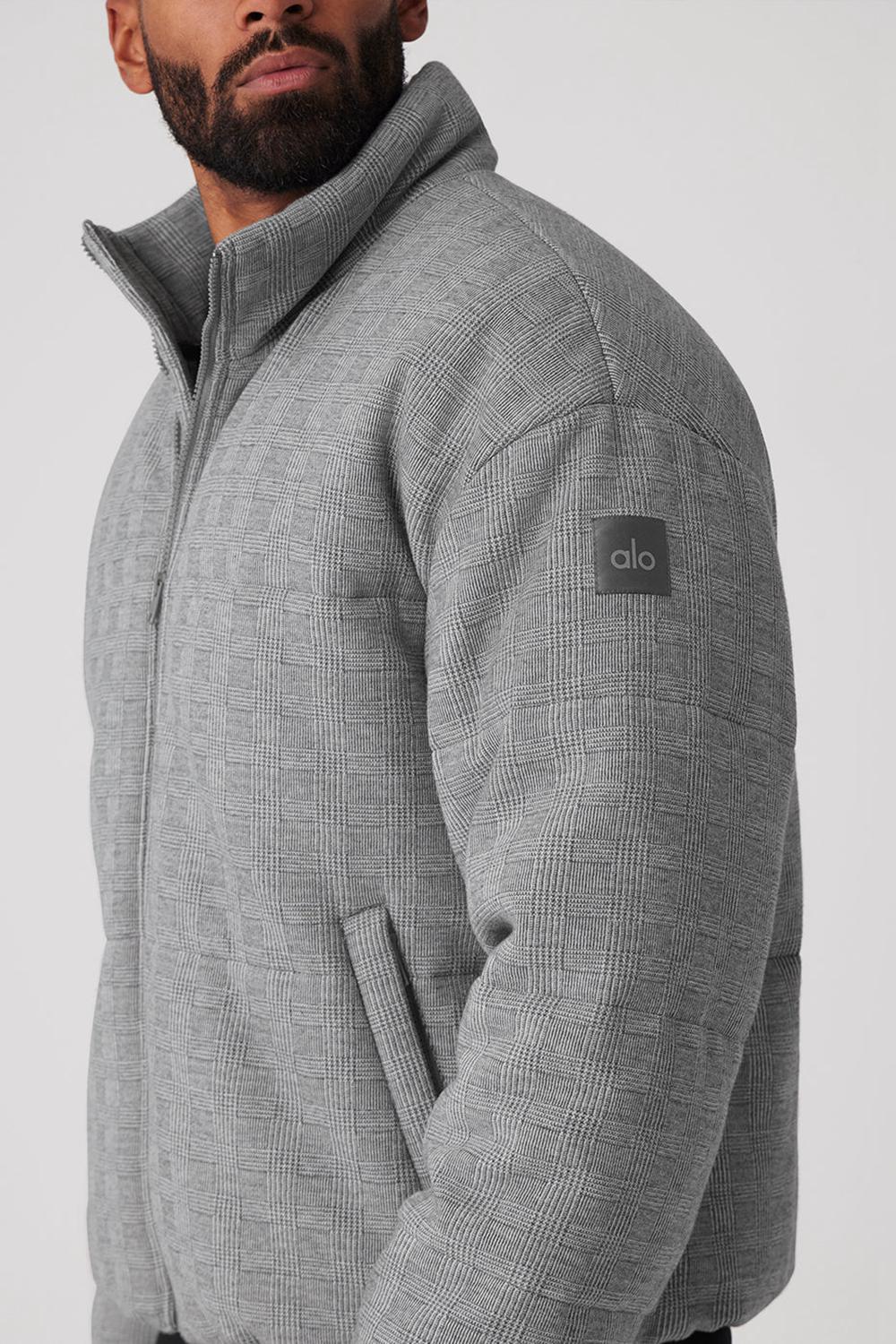 Alo Yoga Glenplaid Colosseum Stage Miesten Puffer Takki Vaalean | Suomi  0815-KJWSR