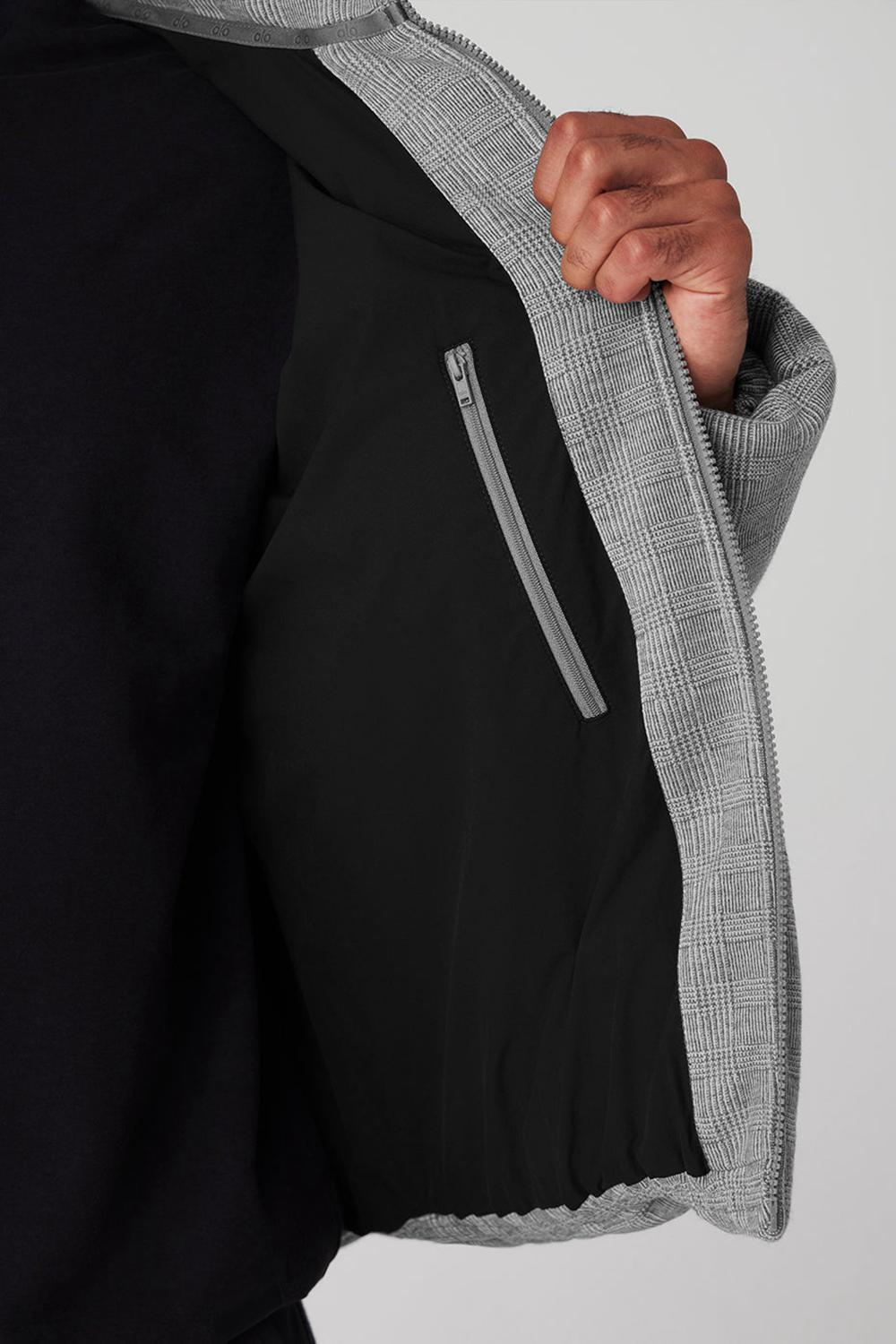 Alo Yoga Glenplaid Colosseum Stage Miesten Puffer Takki Vaalean | Suomi  0815-KJWSR