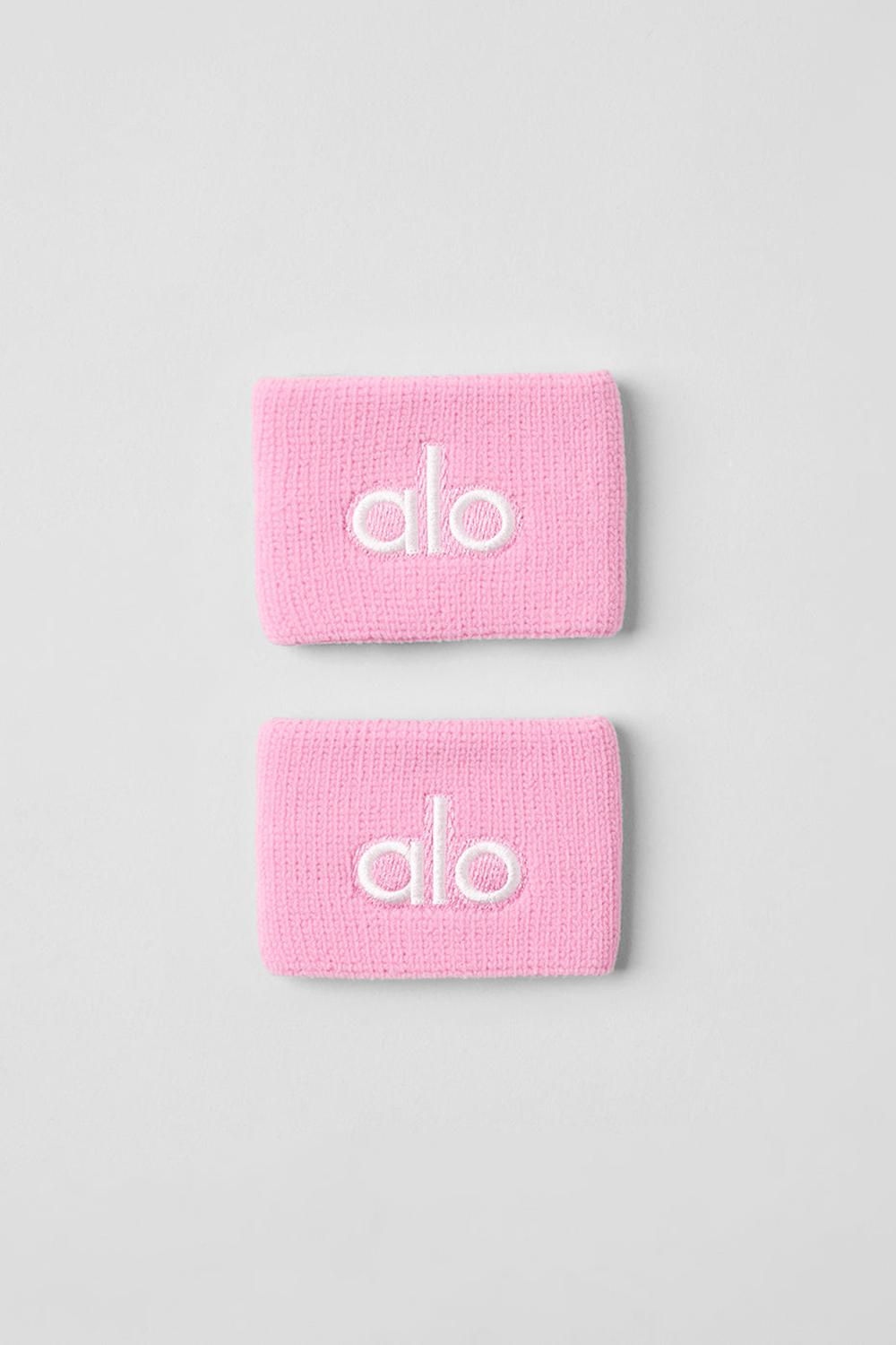 Alo Yoga Glow (2-Pack) Naisten Wristband Pinkki Valkoinen | Suomi  5241-OILYJ