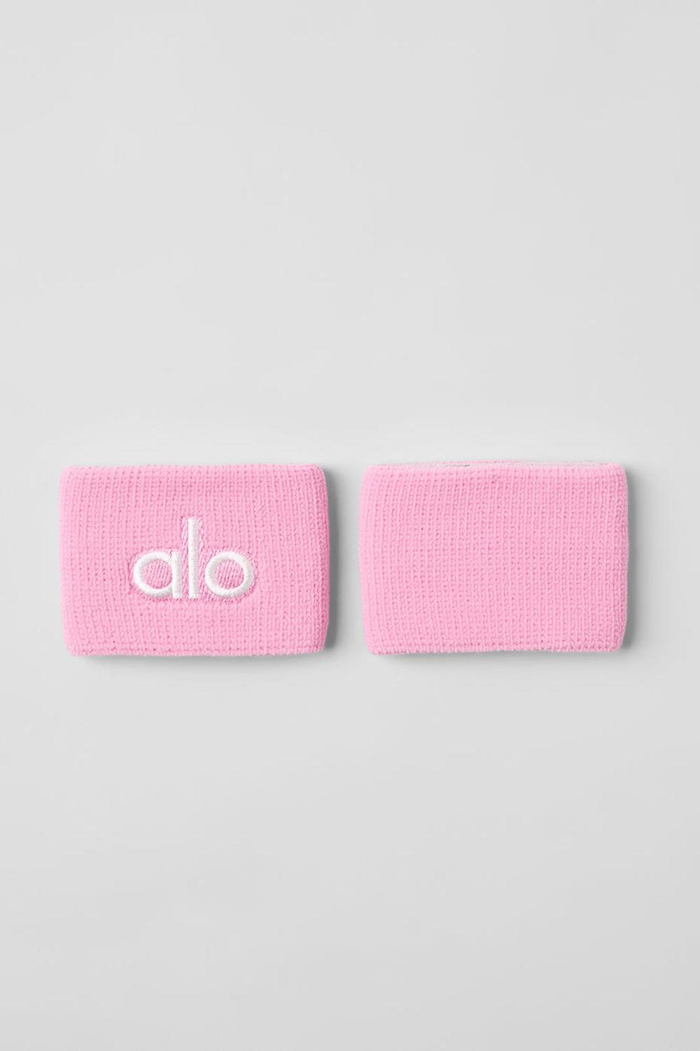 Alo Yoga Glow (2-Pack) Naisten Wristband Pinkki Valkoinen | Suomi  5241-OILYJ
