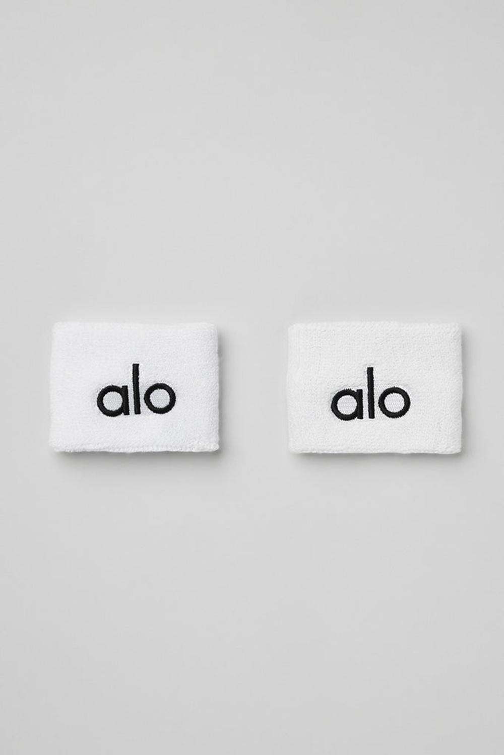 Alo Yoga Glow (2-Pack) Naisten Wristband Valkoinen | Suomi  2357-ELVWI