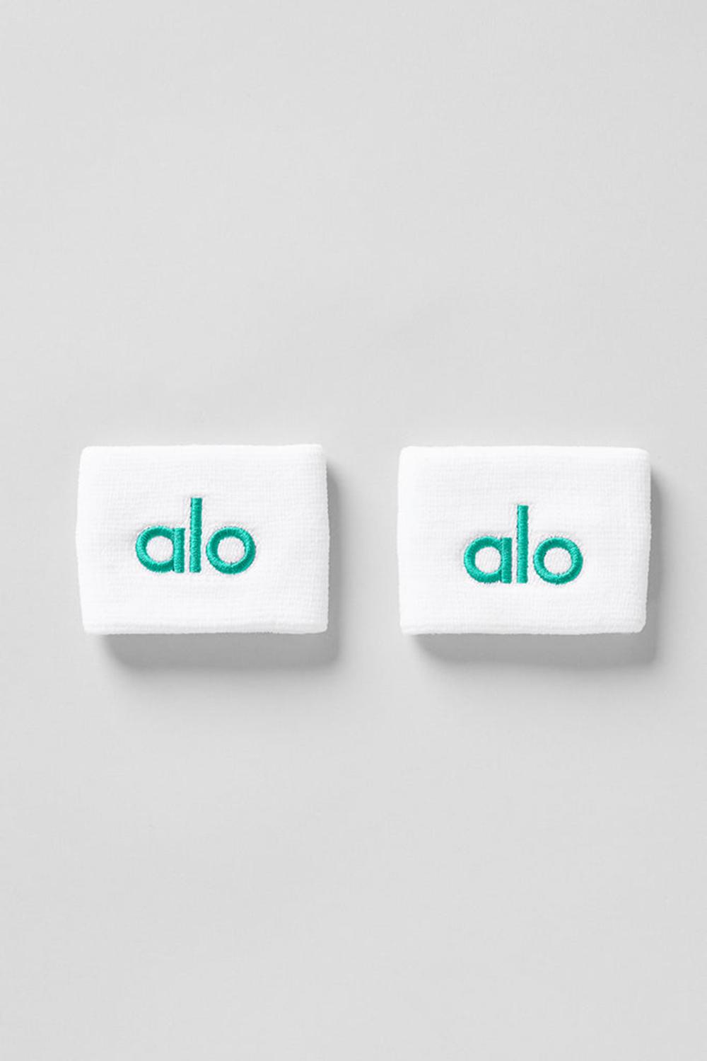Alo Yoga Glow (2-Pack) Naisten Wristband Valkoinen Vihreä | Suomi  6512-MJKWB