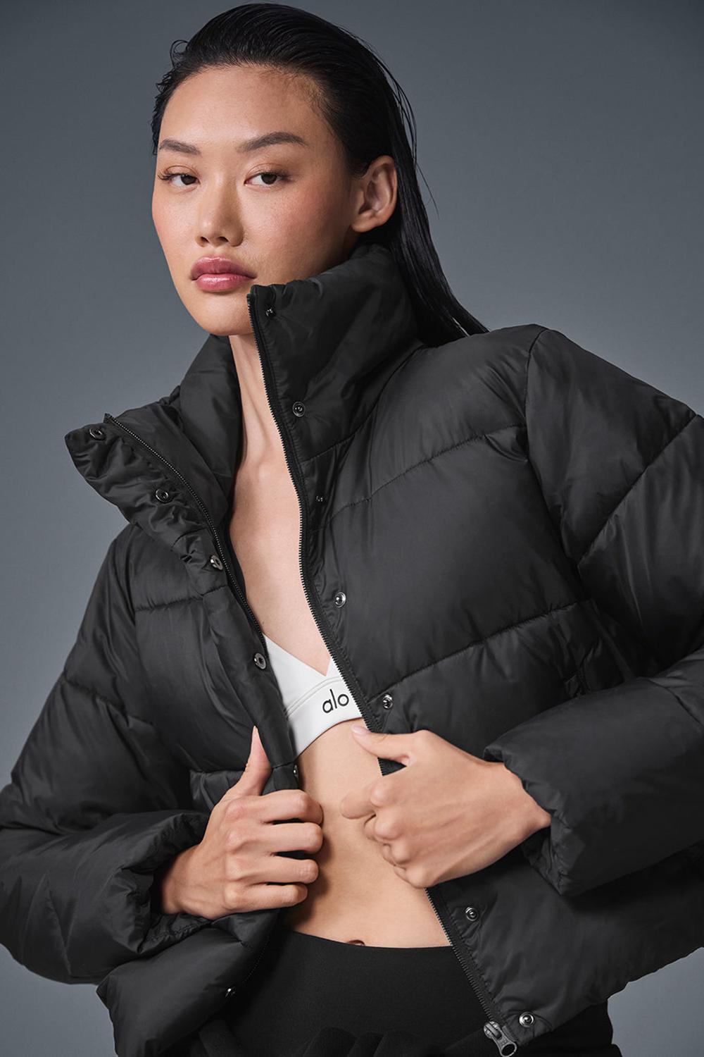 Alo Yoga Gold Rush Naisten Puffer Takki Mustat | Suomi  9467-XJGDL