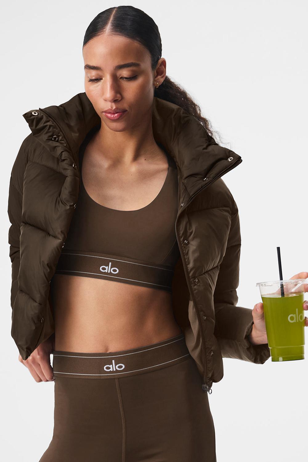 Alo Yoga Gold Rush Naisten Puffer Takki Espresso | Suomi  1023-KZIBG