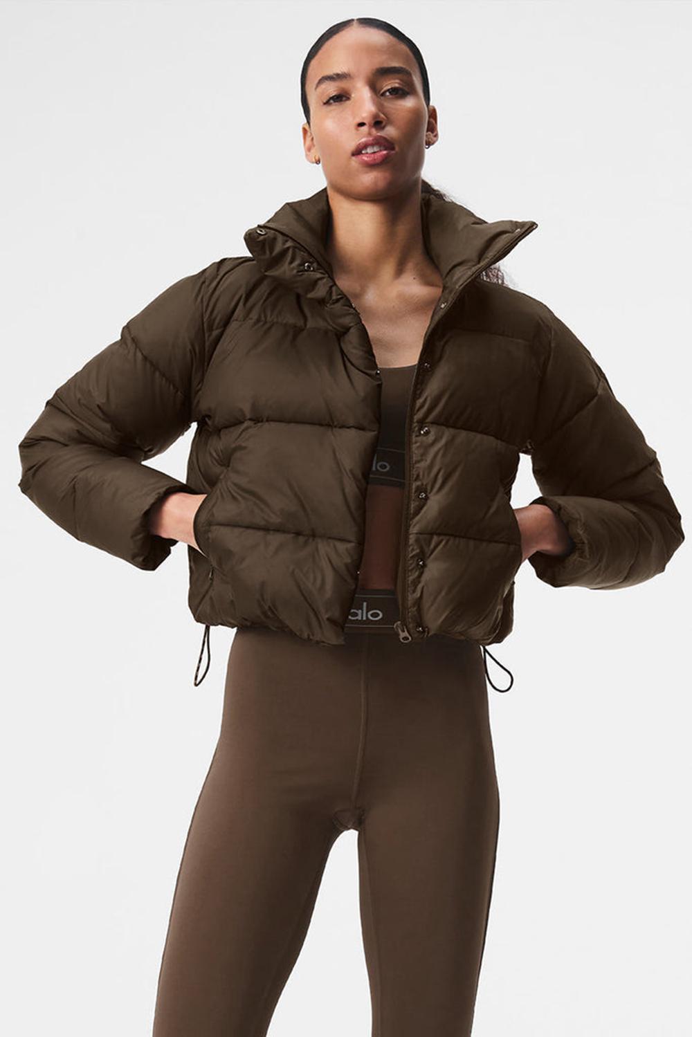 Alo Yoga Gold Rush Naisten Puffer Takki Espresso | Suomi  1023-KZIBG