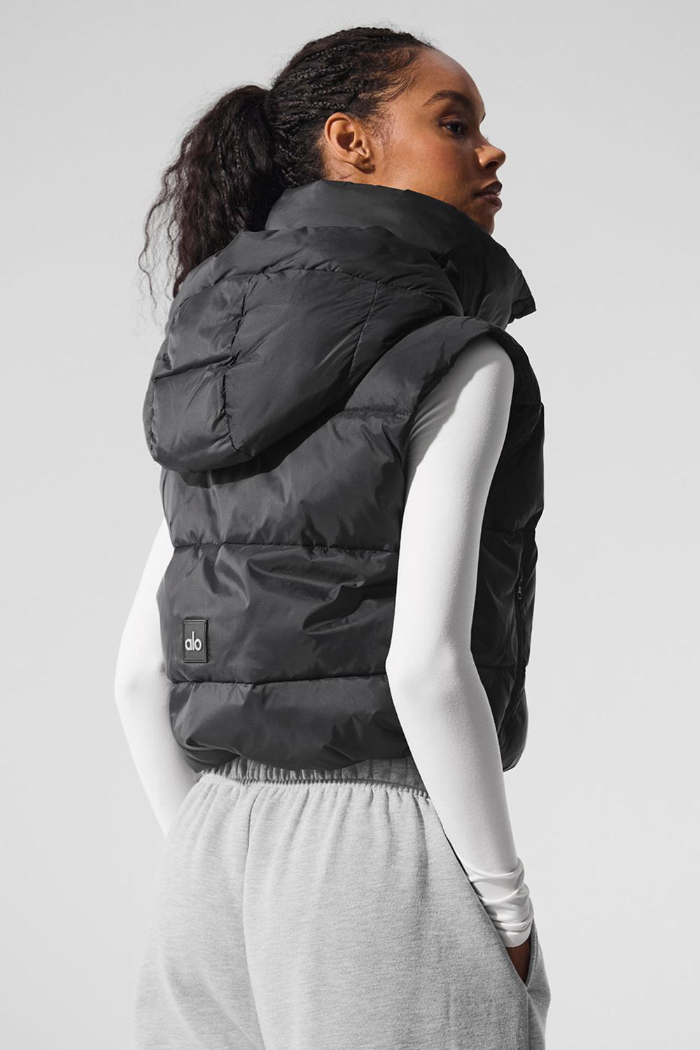 Alo Yoga Gold Rush Puffer Naisten Liivi Mustat | Suomi  3796-UPJTX
