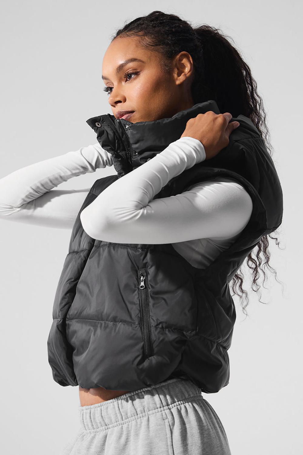 Alo Yoga Gold Rush Puffer Naisten Liivi Mustat | Suomi  3796-UPJTX